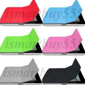   iPad 3rd Magnetic Slim Leather Smart Cover Case Wake/Sleep Stand up