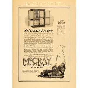  1924 Ad McCray Refrigerator Sterling Silver Food Cooler 