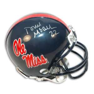  Deuce McAllister Autographed Ole Miss Mini Helmet Sports 