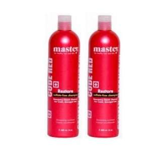  Mastey Restore Sulfate Free Shampoo 16oz (Pack of 2 