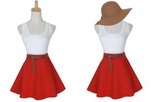   Ladies High Waist Short Mini Pleated Skirt Princess Dress Ixx  