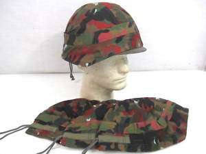 WWII Swiss M83 Helmet Cover Apenflage Camo MINT  