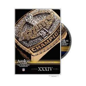  NFL Americas Game: St. Louis Rams Super Bowl XXXIV DVD 