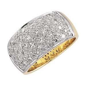  14k Two Tone Gold Diamond Ring 