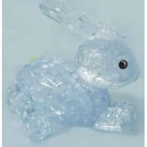   3d Crystal Clear Bunny Rabbit Jigsaw Puzzle Gadget Iq: Toys & Games