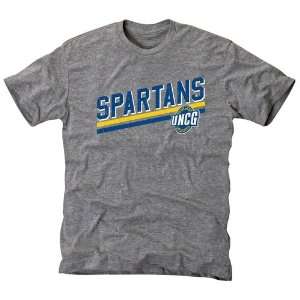  UNCG Spartans Rising Bar Tri Blend T Shirt   Ash Sports 