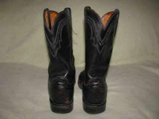 Lucchese 1883 Ostrich Women Size 8 B LEATHER COWBOY Roper BOOTS 
