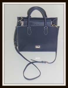 Dooney & Bourke Janine Cobalt Blue Portofino Satchel Handbag $258 NWT 