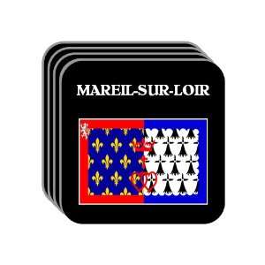 Pays de la Loire   MAREIL SUR LOIR Set of 4 Mini Mousepad Coasters