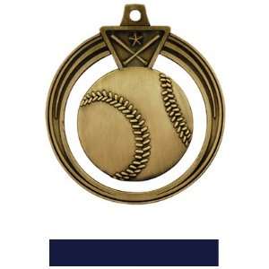  Hasty Awards 2.5 Eclipse Custom Baseball Medals GOLD MEDAL 