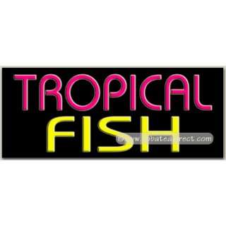  Tropical Fish Neon Sign (13H x 32L x 3D) Everything 