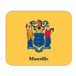  US State Flag   Manville, New Jersey (NJ) Mouse Pad 