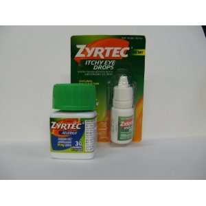  Zyrtec Itchy Eye Drops Plus Bonus 30 /10mg Zyrtec Tablets 