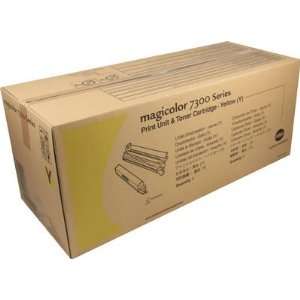  Konica Minolta Magicolor 7300 Yellow Print Unit & Toner 
