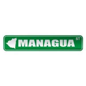   MANAGUA ST  STREET SIGN CITY NICARAGUA