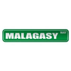   MALAGASY WAY  STREET SIGN COUNTRY MADAGASCAR