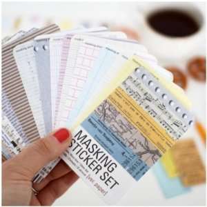  Paper Masking Sticker Set: Arts, Crafts & Sewing