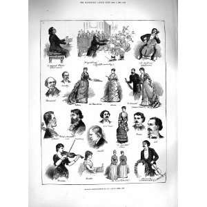  1883 MUSICAL RECOLLECTIONS ST. JAMESS HALL MUSIC