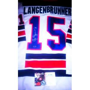 Jamie Langenbrunner Signed Team USA Hockey Jersey