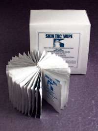 Skin Tac Clear Liquid Adhesive Barrier Wipes Pack of 50  