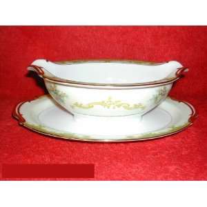   NORITAKE CHAROMA 98215 GRAVY BOAT WITH STAND   1 PC