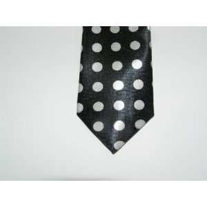  black holiday tie silver dots dad necktie grandad bff 