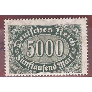 Postage Stamp Germany Empire 5000M 23 Scott 208 MNHVF