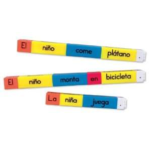  Learning Resources Spanish Words and Letters Reading Rods 