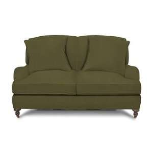  Williams Sonoma Home Bedford Loveseat, Mohair, Moss, Down 