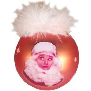  I Love LUCY Red Glass Ball CHRISTMAS ORNAMENT New