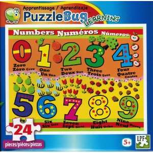    PuzzleBug Learning Numbers 24 Piece Jigsaw Puzzle 