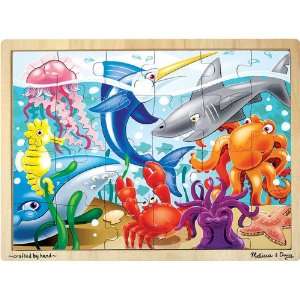    Under the Sea Wooden Jigsaw Puzzle   24 Pieces Toys & Games