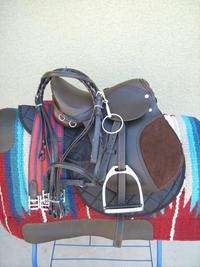    NEW LEATHER CAMBRIDGE ENGLISH JUMP SADDLE ALL PURPOSE PACKAGE BROWN