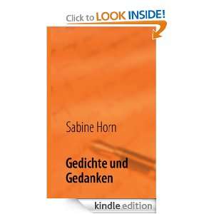 Gedichte und Gedanken (German Edition) Sabine Horn  