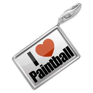  FotoCharms I Love Paintball   Charm with Lobster Clasp For Charms 