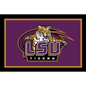 Louisiana State Tigers ( University Of ) NCAA 3x5 Area Rug:  