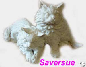Kaiser FINE Porcelain Figurine Cat Kitten Cats # 490  