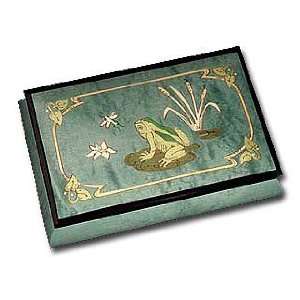 Most Gorgeous FROG Reuge Music Box Green Finish 