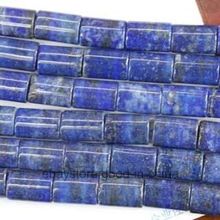 Natural Lapis lazuli gemstone loose beads tube 10*14mm  