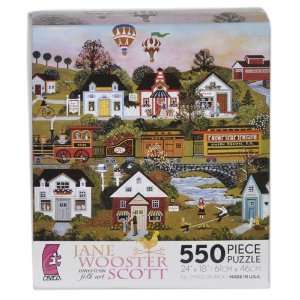   Scott american folk art Joyrides 550 Piece Puzzle: Toys & Games