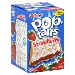 Kelloggs Pop Tarts Frosted Strawberry Toaster Pastries 8 ct (Pack of 