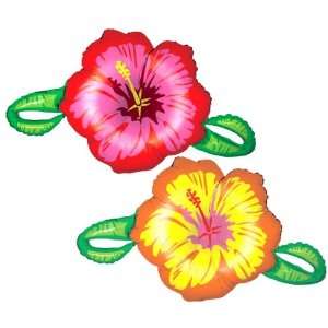  Linky Hibiscus Shaped Mylar Balloons (2): Toys & Games