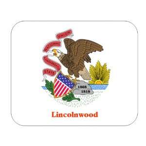  US State Flag   Lincolnwood, Illinois (IL) Mouse Pad 