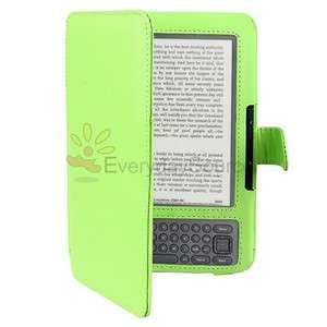   Folio Leather Case Skin Cover PouchFor  Kindle 3 3G keyboard