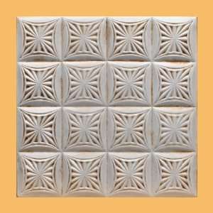  Karaganda Aged Ivory (20x20 Foam) Ceiling Tile: Home 