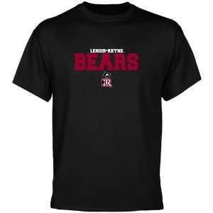  Lenoir Rhyne Bears Black University Name T shirt: Sports 