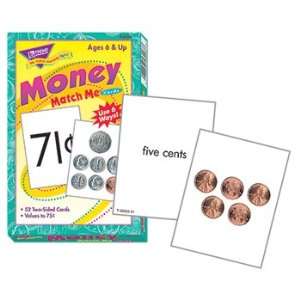  12 Pack TREND ENTERPRISES INC. MATCH ME CARDS MONEY 52/BOX 