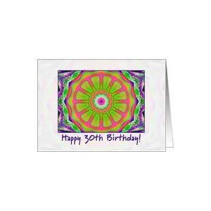  multi kaleidoscope   Happy 30th Birthday Card Toys 