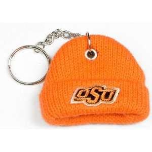  Oklahoma State Cowboys Knit Hat Key Chain: Sports 