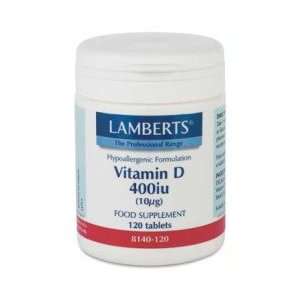  Lamberts Vitamin D 400iu (10ug) 120 tablets Health 